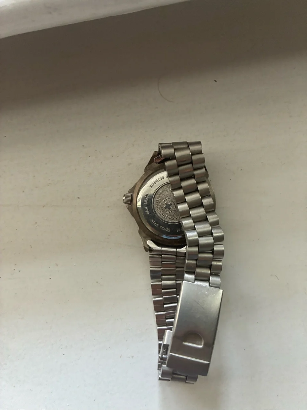 Wenger Women’s Stainless Steel Bracelet Watch with Black Dial